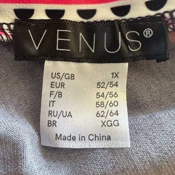 NWOT VENUS Navy & Pink Floral Bodycon Dress V-Back Cutout Plus Sz 1X - Picture 7 of 8